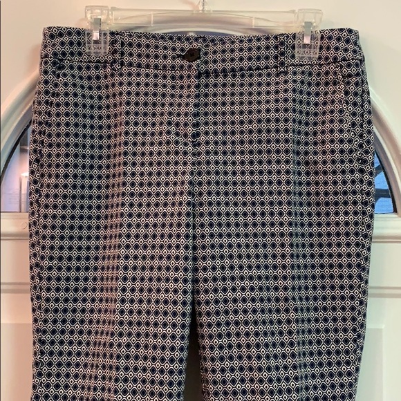 {Hilary Radley}Sz 6Blk/Blue/Wht CropPants - Picture 3 of 7
